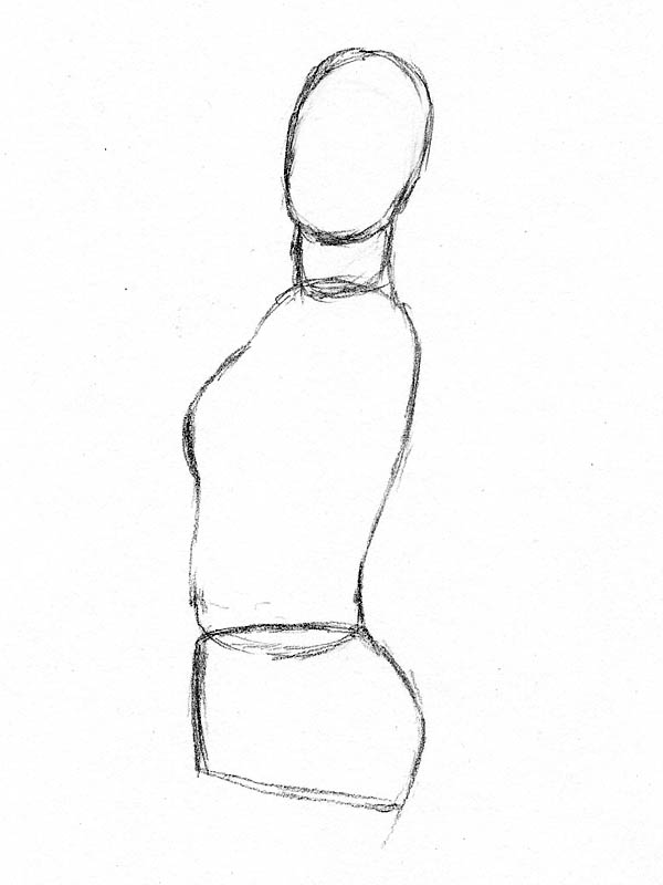 how to draw woman figure pelvic