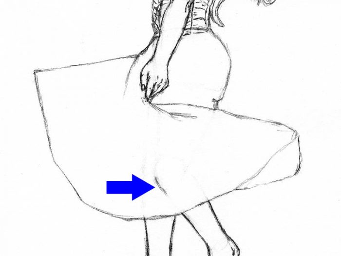 How To Draw A Woman In A Dress Spinning Around Lets Draw Today 