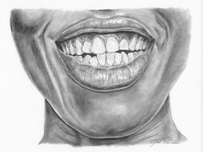 how to draw a mouth step by step