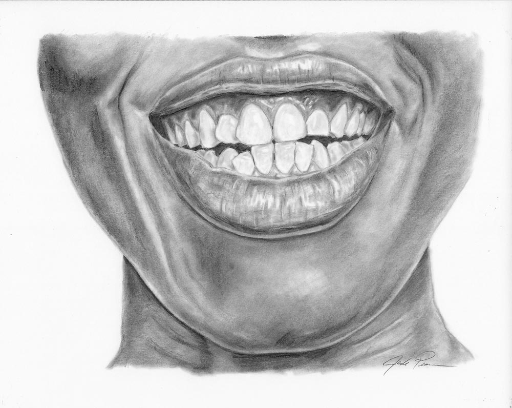 how to draw a mouth