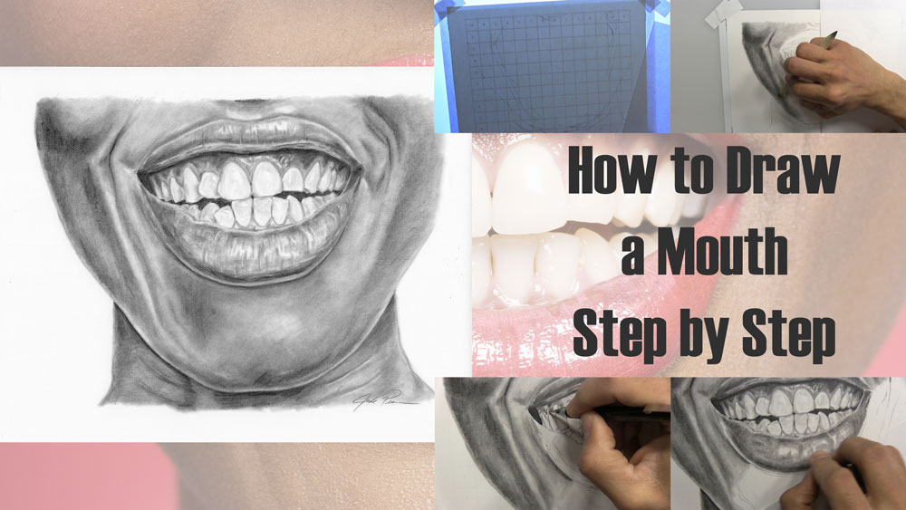 how to draw a mouth step by step title