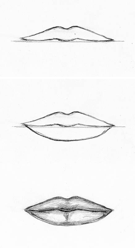drawing people's mouths