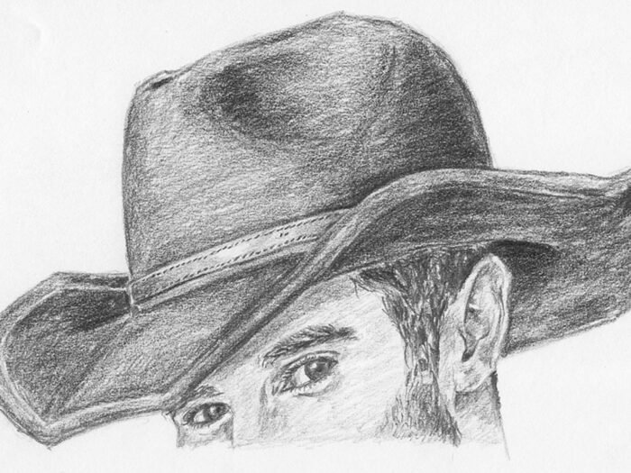 how to draw a cowboy hat