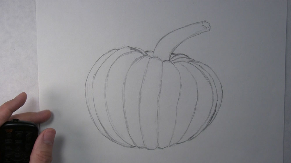 pumpkin drawing outline