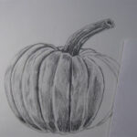 draw more shading on the pumpkin stem