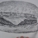 draw a table for the hamburger