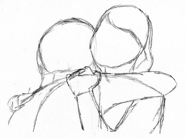 draw over the shoulder hugs