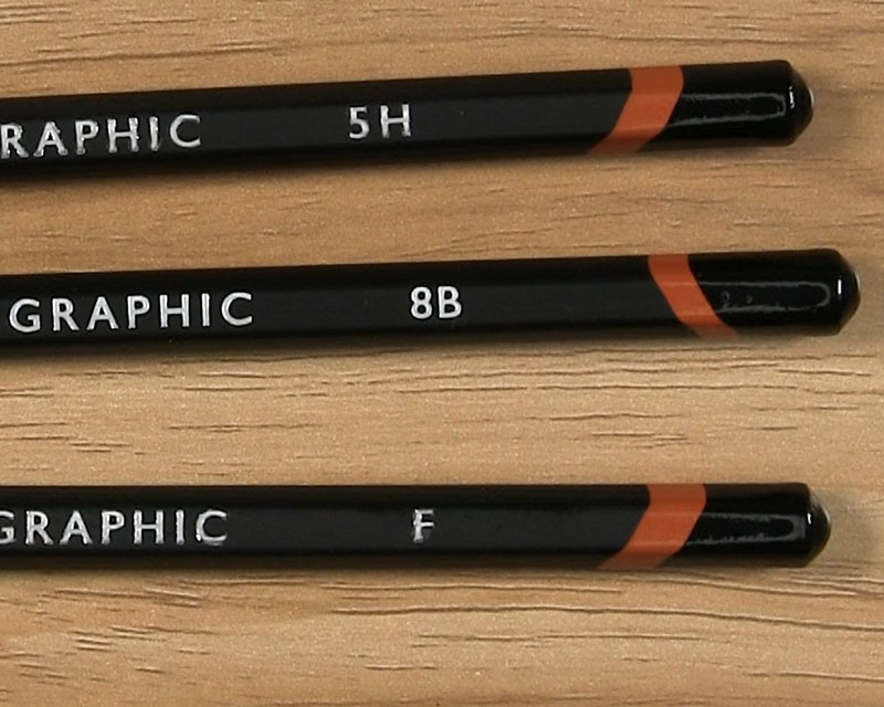 h b f pencils