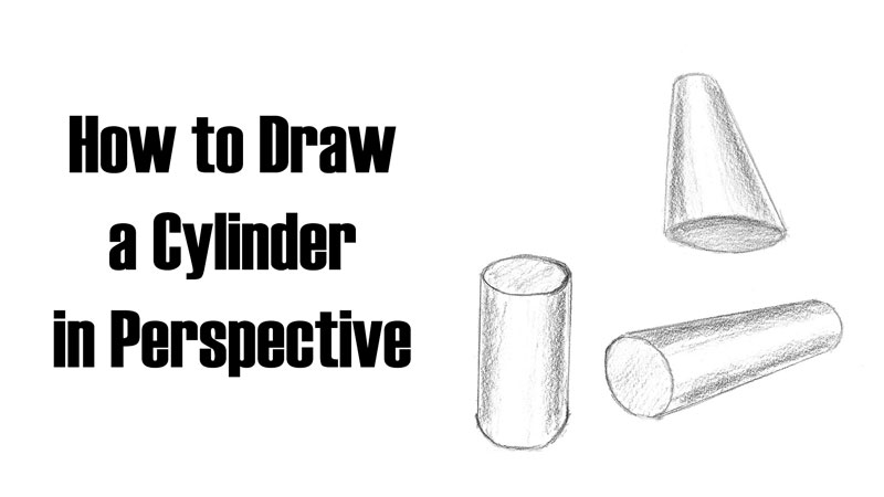 how to draw a cylinder in perspective title