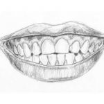 how to sketch lips and teeth featured image