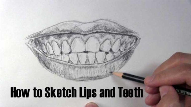 How to Sketch Lips and Teeth Better - Let's Draw Today