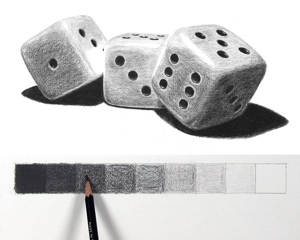 How a Value Scale Can Really Improve Your Pencil Shading - Let's Draw Today