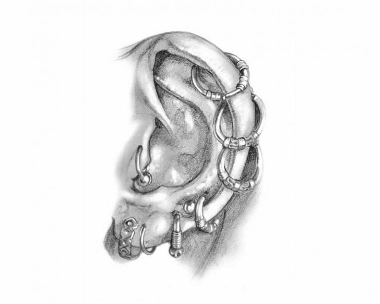 How to Draw Ear Piercings with Realistic Results Let's Draw Today