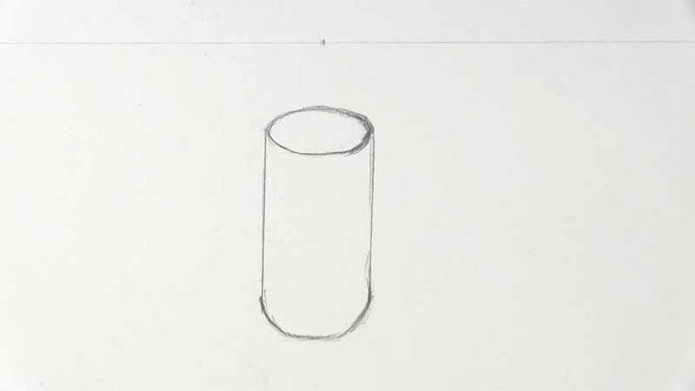 How to Draw a Cylinder in Perspective (3 Different Ways) - Let's Draw Today