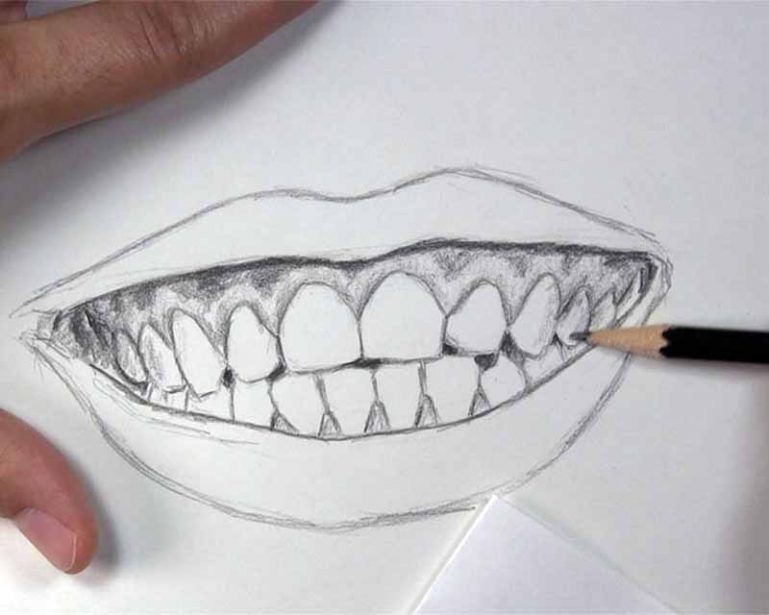 How to Sketch Lips and Teeth Better - Let's Draw Today